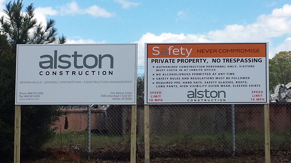Job Site Signs &  Banners