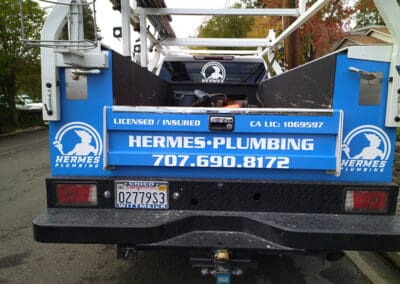 Hermes Plumbing work truck