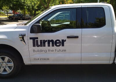 Turner Building The Future work truck