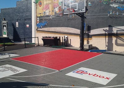 Basketball court with Gentleman's Cut