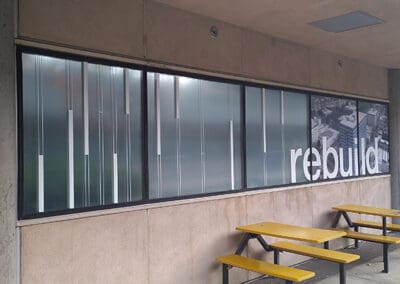 Rebuild window signage